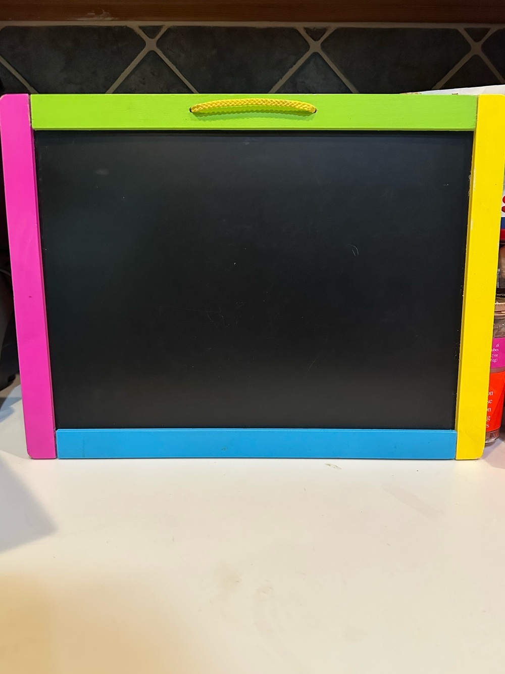 VTG BLACKBOARD WHITEBOARD CHALKBOARD SCHOOL HOMEWORK PLAY DRAW DRY ERASE BOARD - Picture 6 of 7